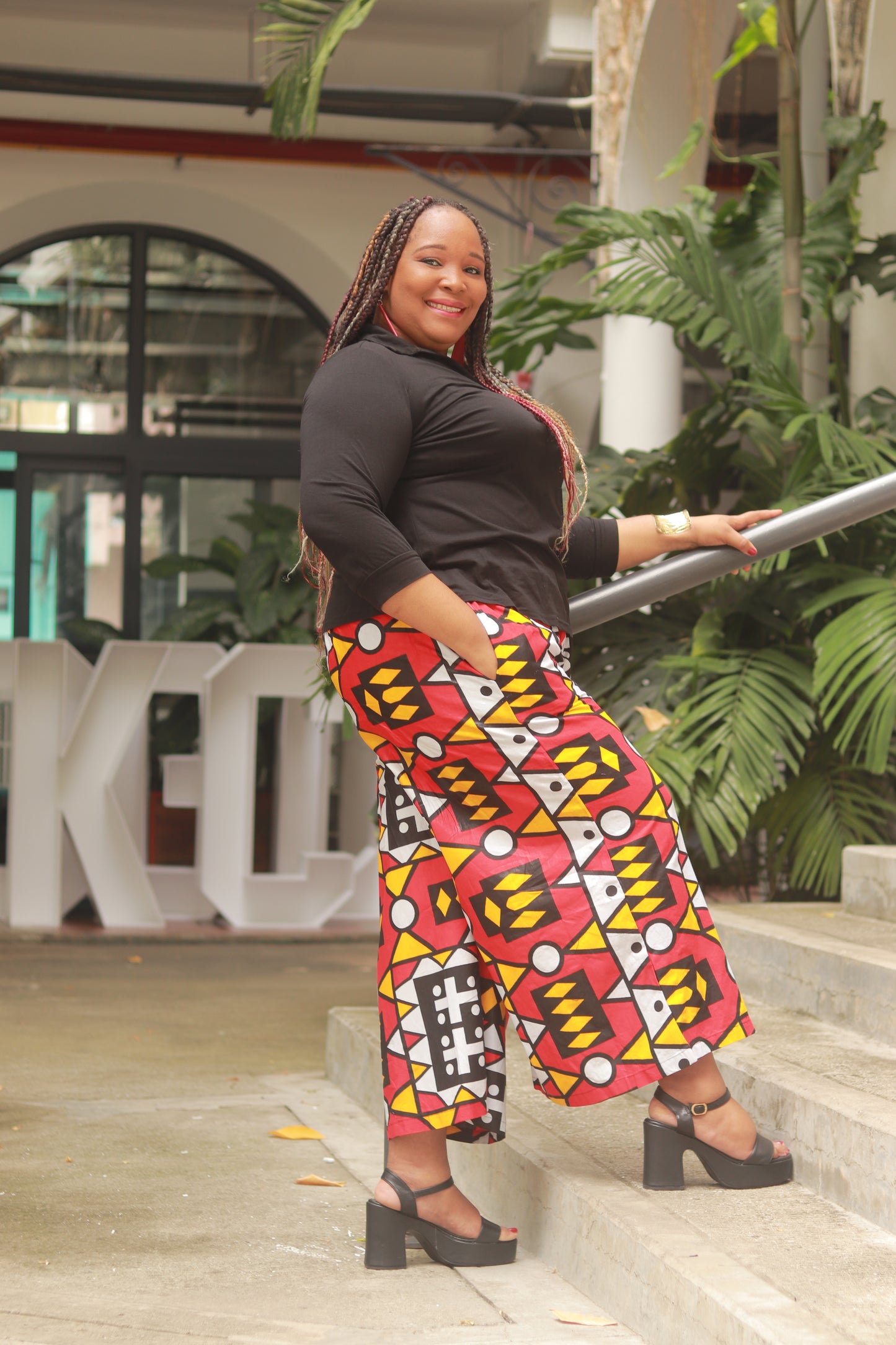 Pants Palazzo Samakaka Print with Pockets - 365
