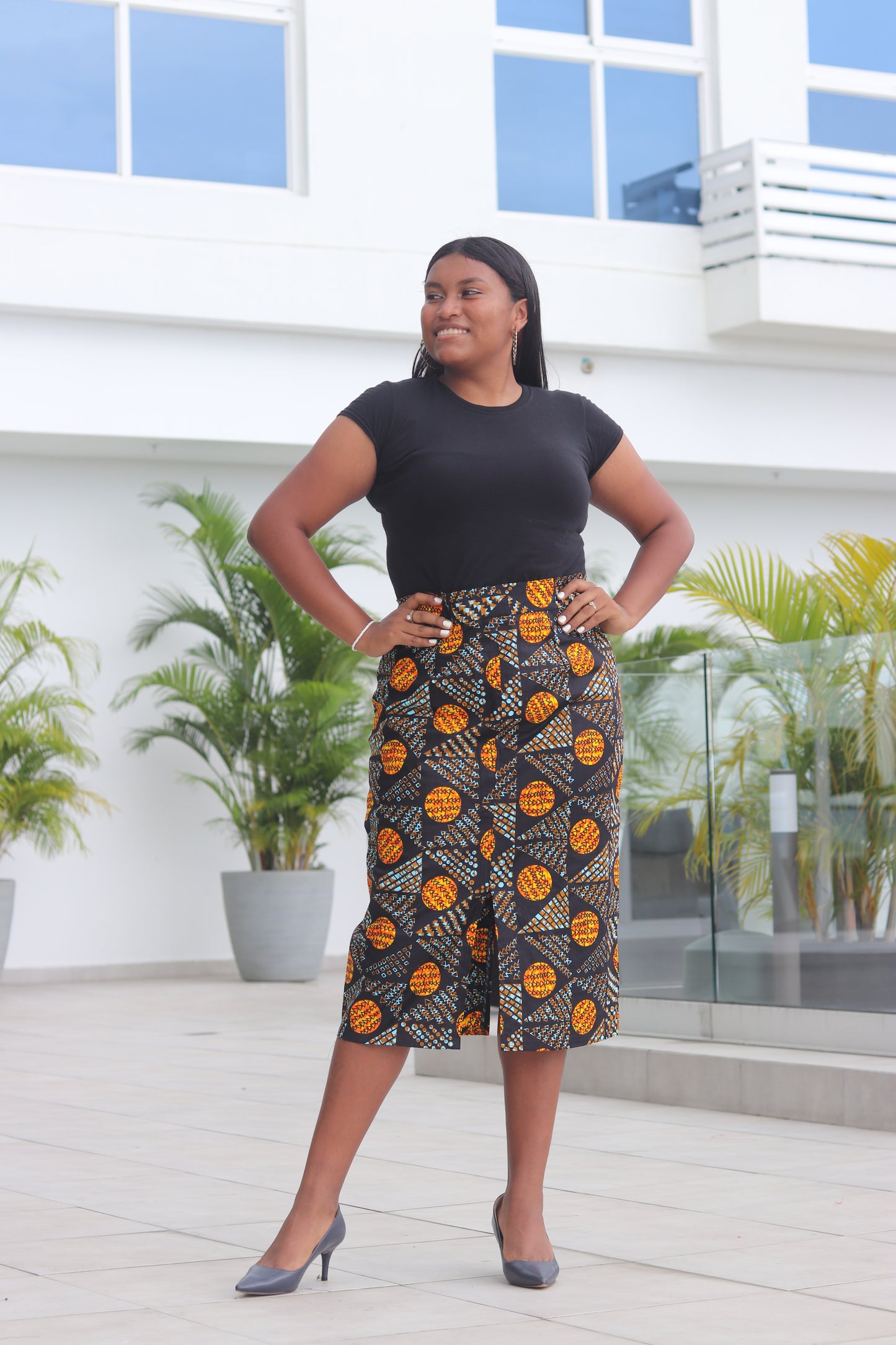 Ankara African Print Pencil Skirt