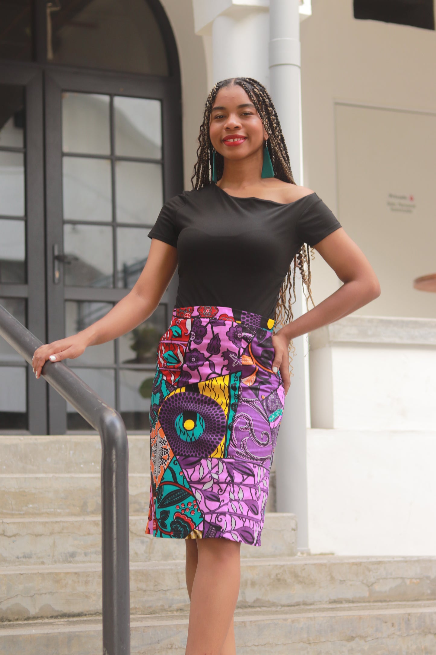 Skirt Pencil Ankara  Print