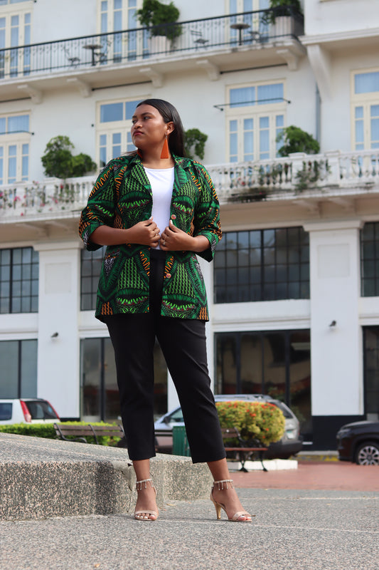 Green Ankara Jacket